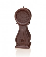 XXL Vintage Clock Candle - stone brown